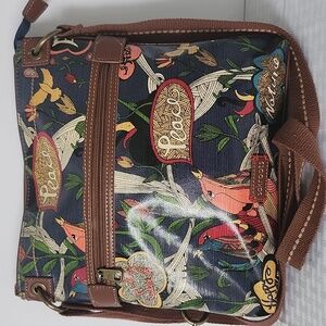 Sakroots Peace Nature Print Crossbody Bag